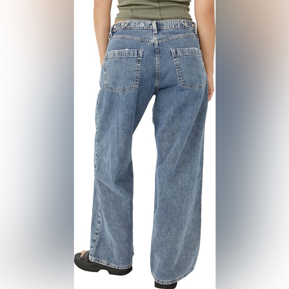We the Free Luca Super Slouch High Waist Wide Leg Jeans NWOT - Picture 2 of 7